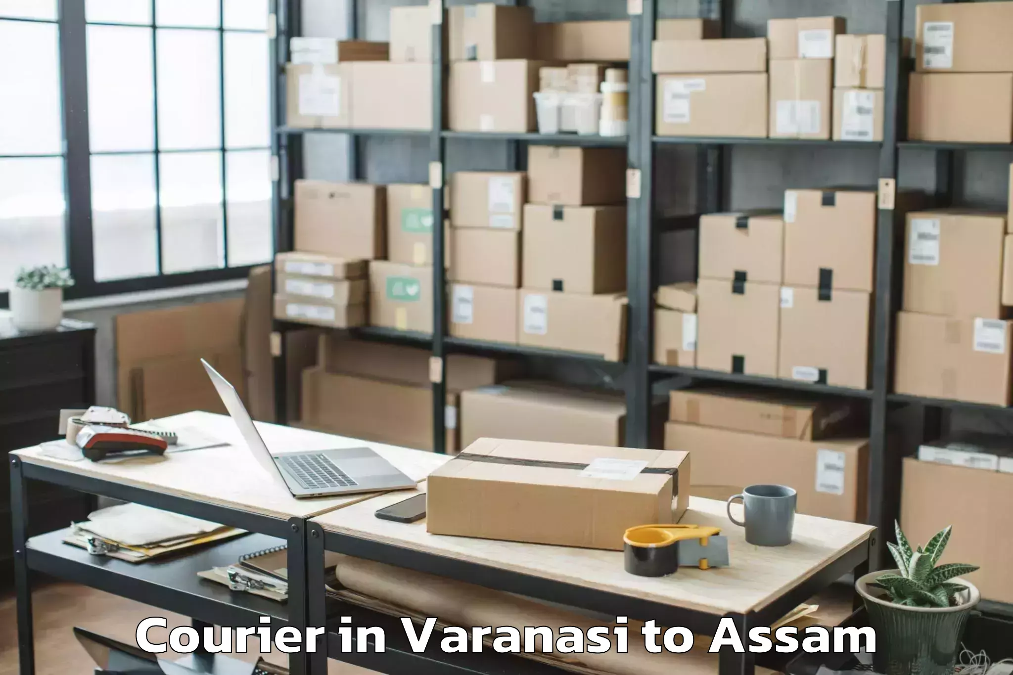 Book Varanasi to Goshaingaon Courier